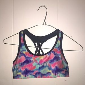 Tie dye sports bra